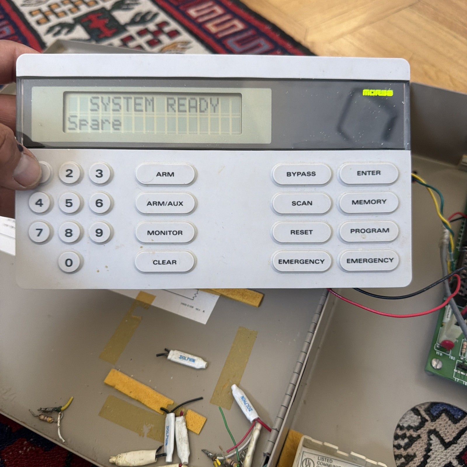 Morse MPC-32D Personal Control Alarm Keypad Used No Backlight