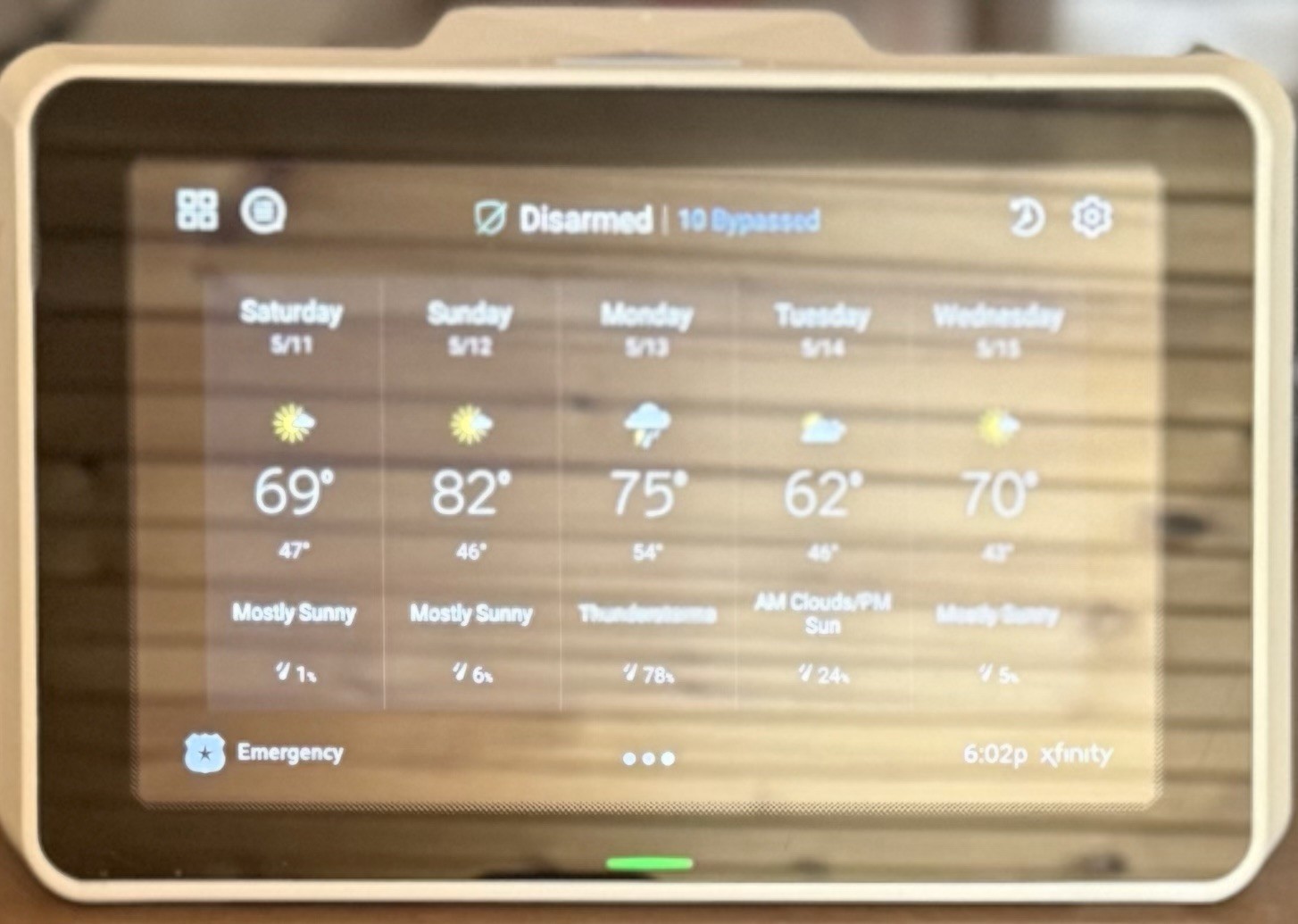 Comcast Xfinity Home Security Touchscreen Control Panel XH2-TC +KEYPAD!FREE SHIP