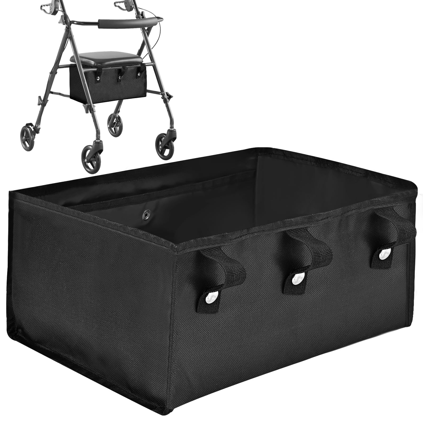 Under Seat Rollator Bag, Premium Walker Basket for Four Wheel Rollator, Walke...