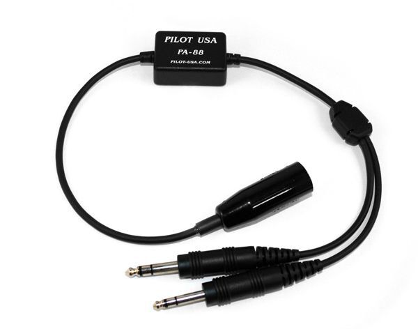 NEW, WORLD PILOT SUPPLIES, U-174 to G/A Headset Adapter, (Low Impedance to Hi)