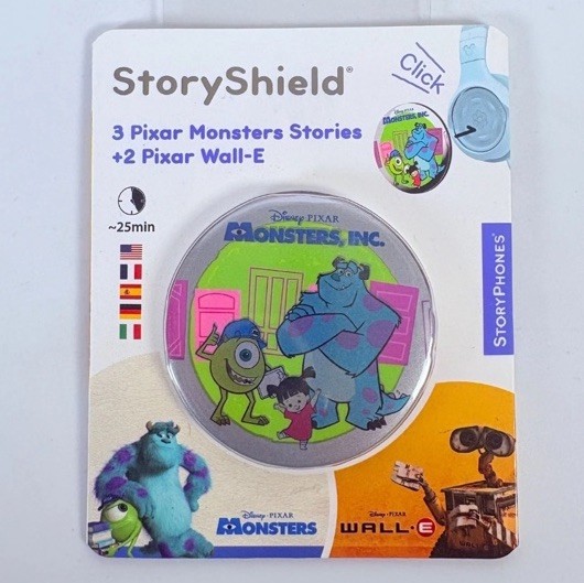 STORYPHONES StoryShield Screen-Free Audio Storytelling Disks Monsters & Wall-E