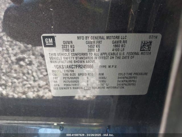 YUKON 2015 Glove Box 4781736