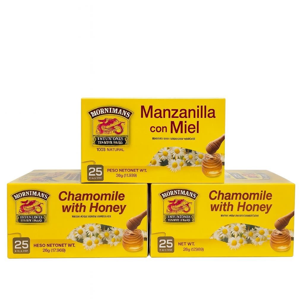 Te De Manzanilla Con Miel HORNIMANS | Chamomile With Honey Tea 3  Pk