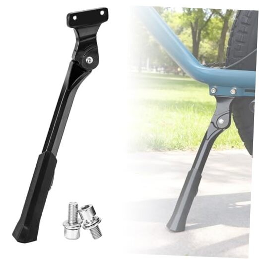 Upgraded E-Bike Kickstand, Adjustable Aluminum Alloy Side Stand for Ridstar