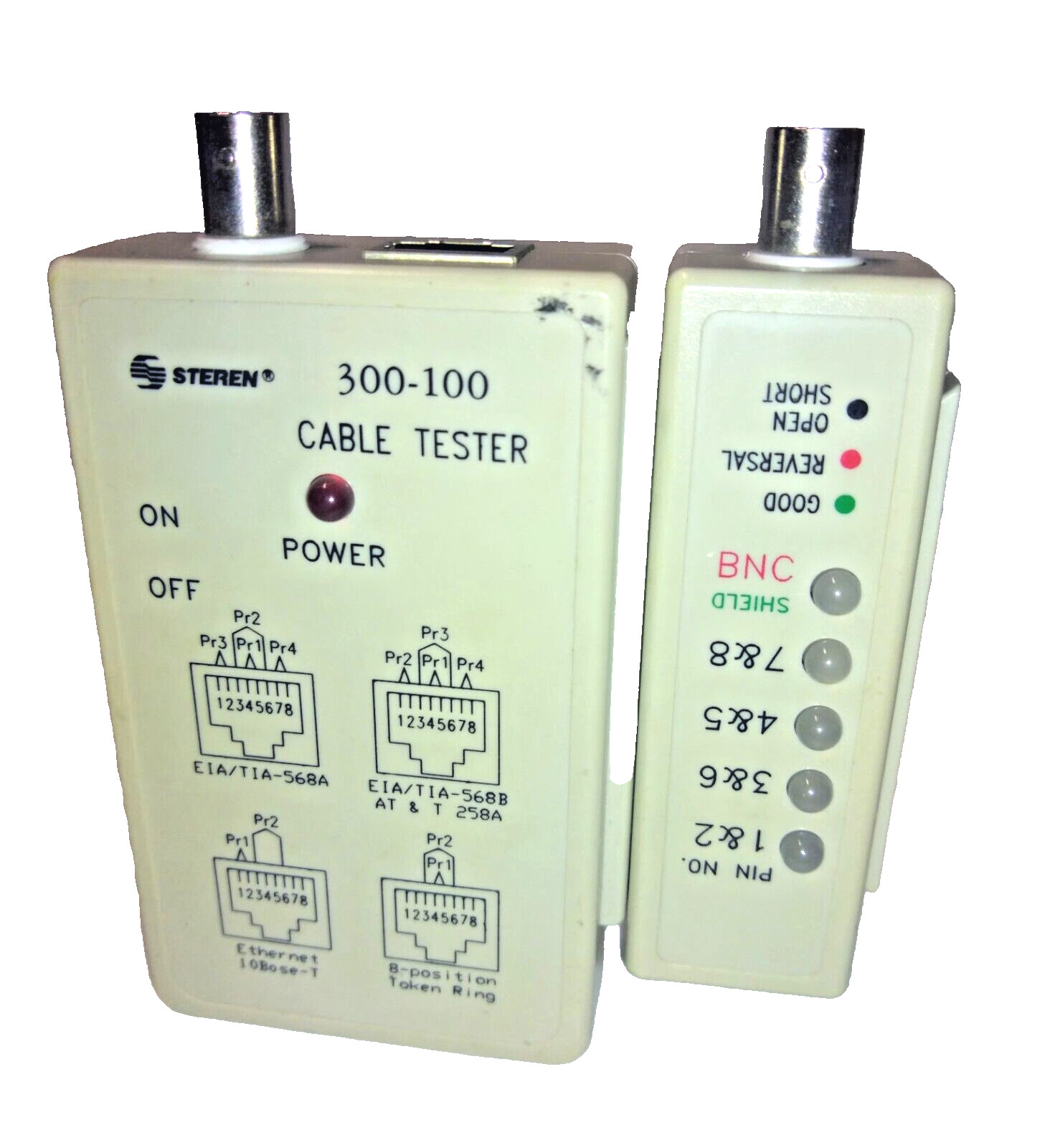 Steren 300-100 Ethernet Cable Tester RJ45 And BNC (read)