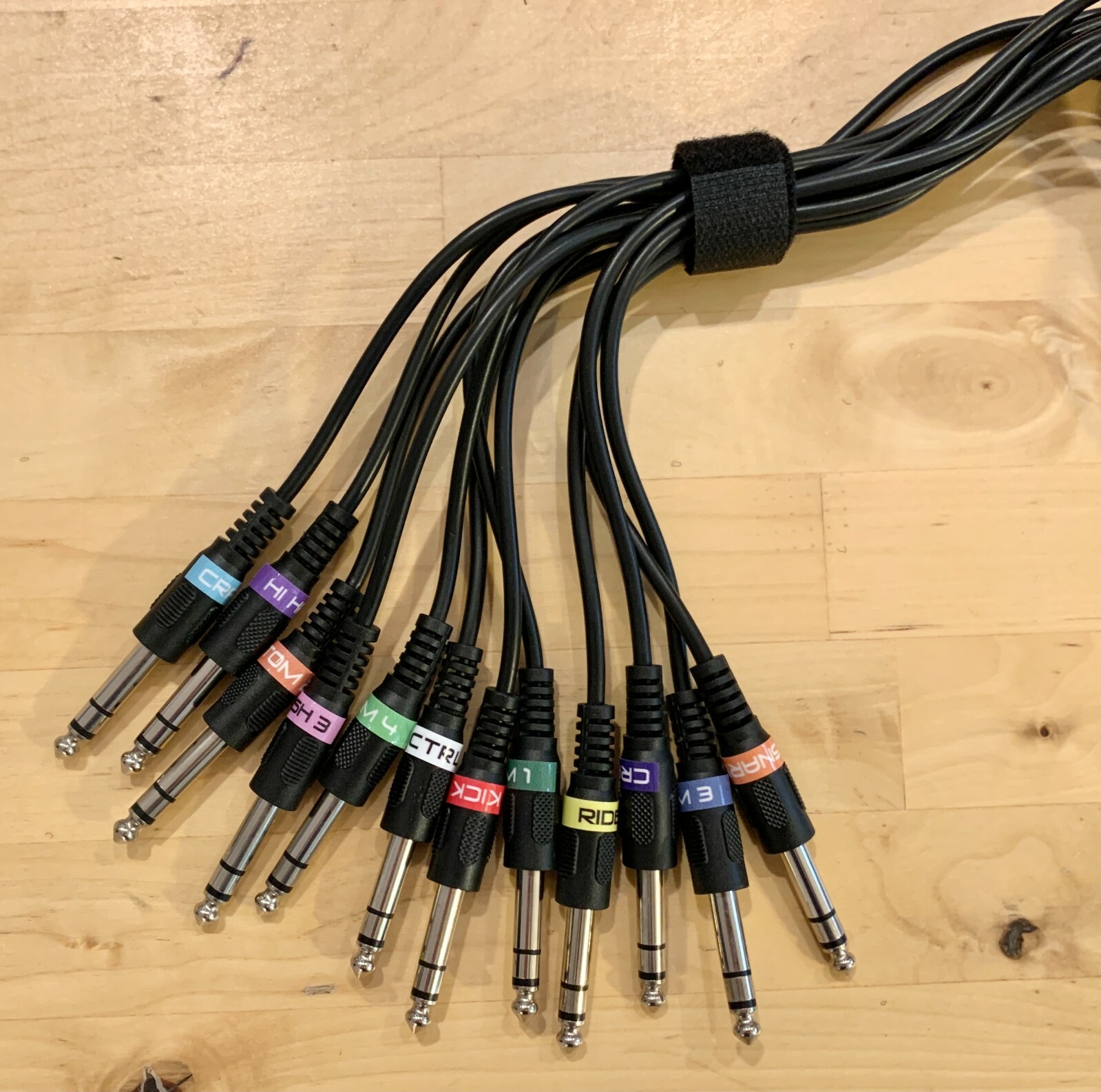 12 Cable Snake Wire Harness Kit for ddrum DDTi Drum Trigger Interface