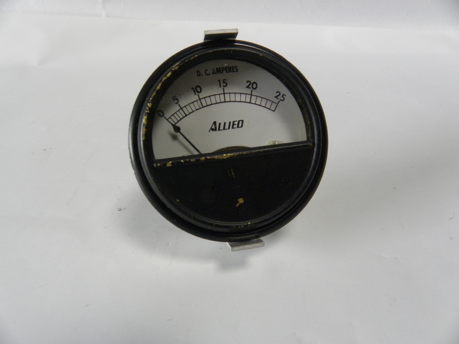 Vintage Allied 0-25 D.C. Amperes Gauge Gage Meter (A3)