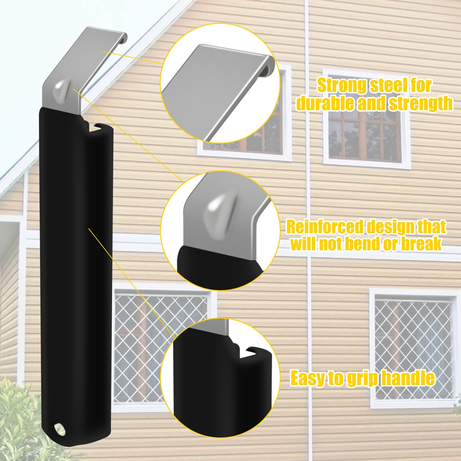2 Pack Vinyl Siding Removal Tool for Vinyl Siding Without Causing Any Damage