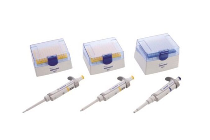 NEW Eppendorf Research Plus 3-pack, option 2, 2-20 uL/20-200 uL/100-1000 uL