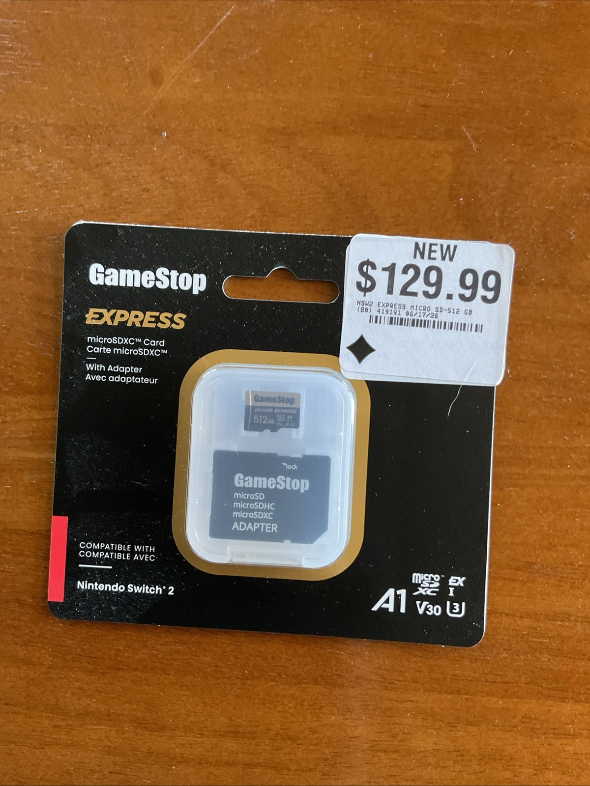 Gamestop 512GB Express SD microSDXC (With Adapter) for Switch 2