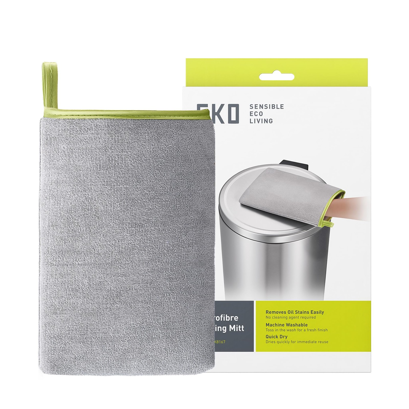 Microfiber Cleaning Mitt for Stainless Steel – Lint-Reusable Polishing Cloth ...