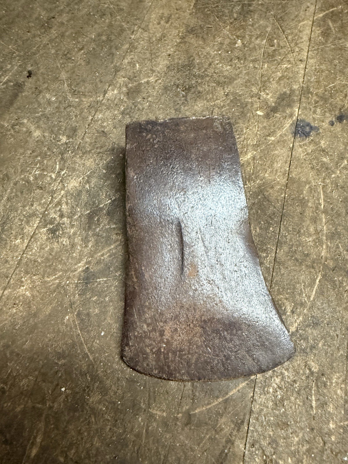 Vintage Old 2-1/2 Lb Bevel Single Bit Axe Hatchet Head Unmarked Unknown Tool USA