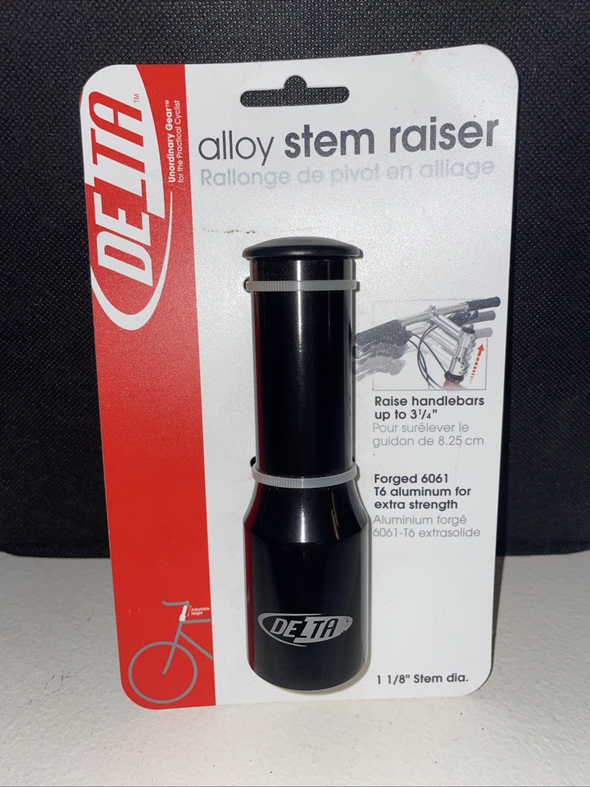 Delta Alloy Stem Raiser 1 1/8” Stem Diameter New TD33188 Black In Package