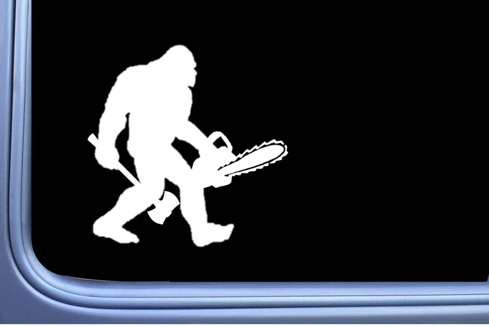 Bigfoot Logger Decal OS 439 6" sasquatch logging sticker chainsaw ax