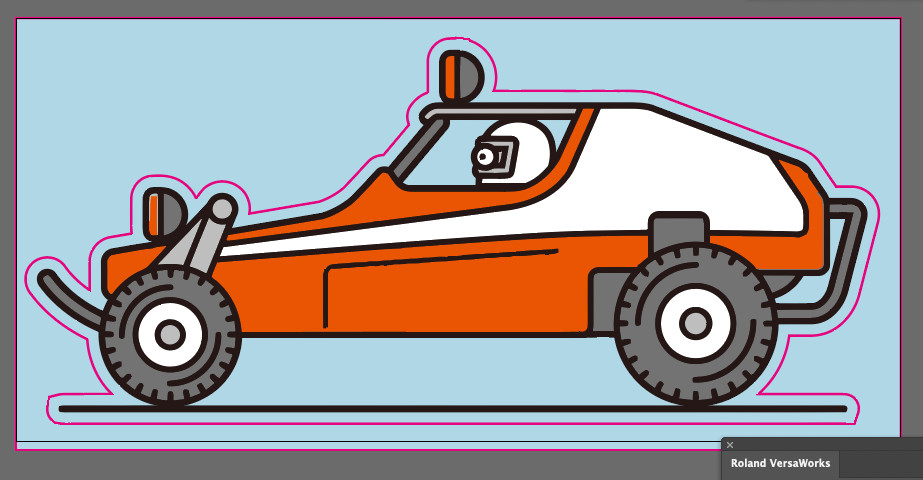 Tamiya Comical Buggy Champ Stickers Pre-Cut V1 size 6x3 Inch