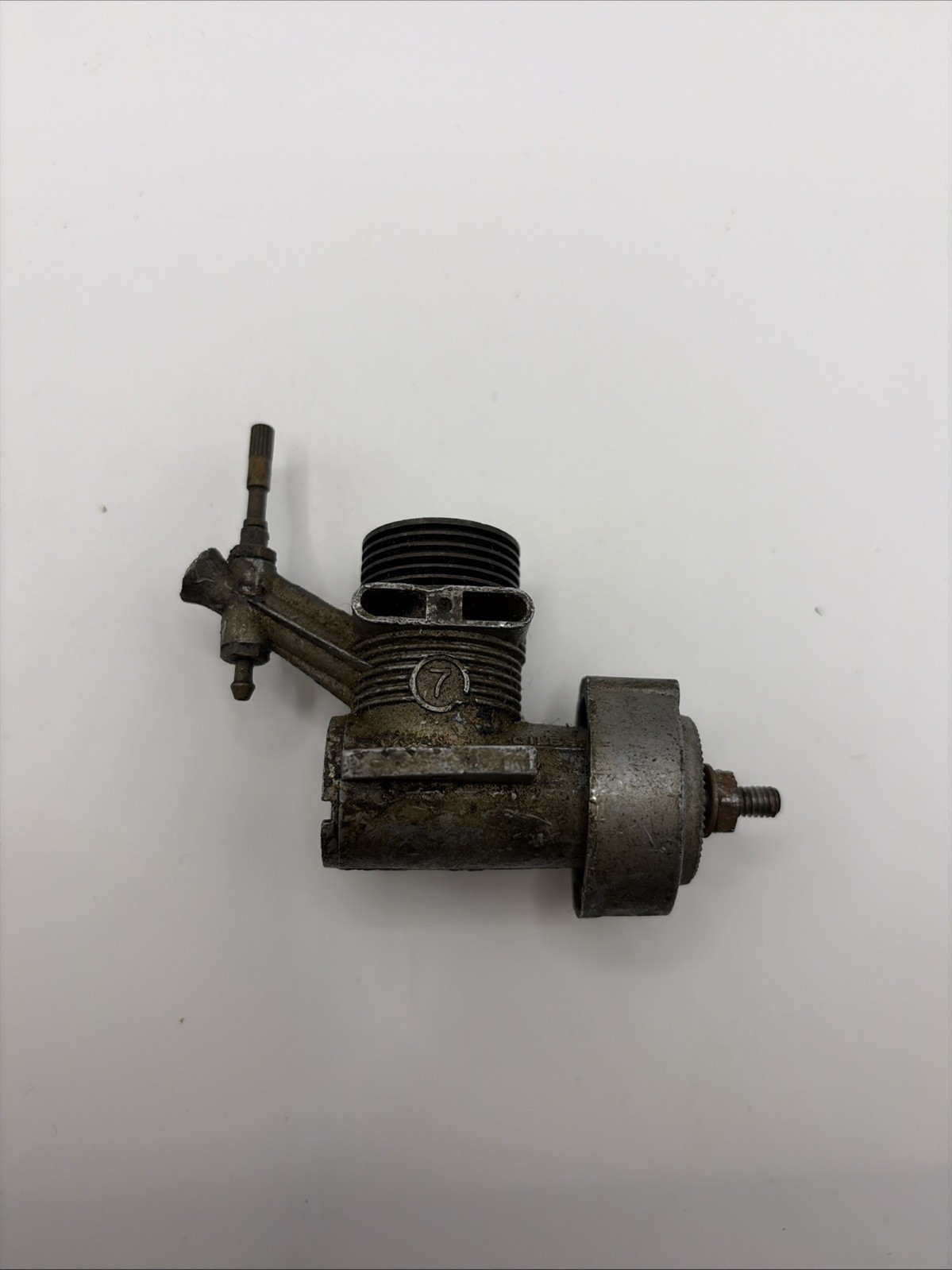 Vntg A.C. GILBERT #7 RC Plane Motor Model Engine 074 Control Line Airplane M3