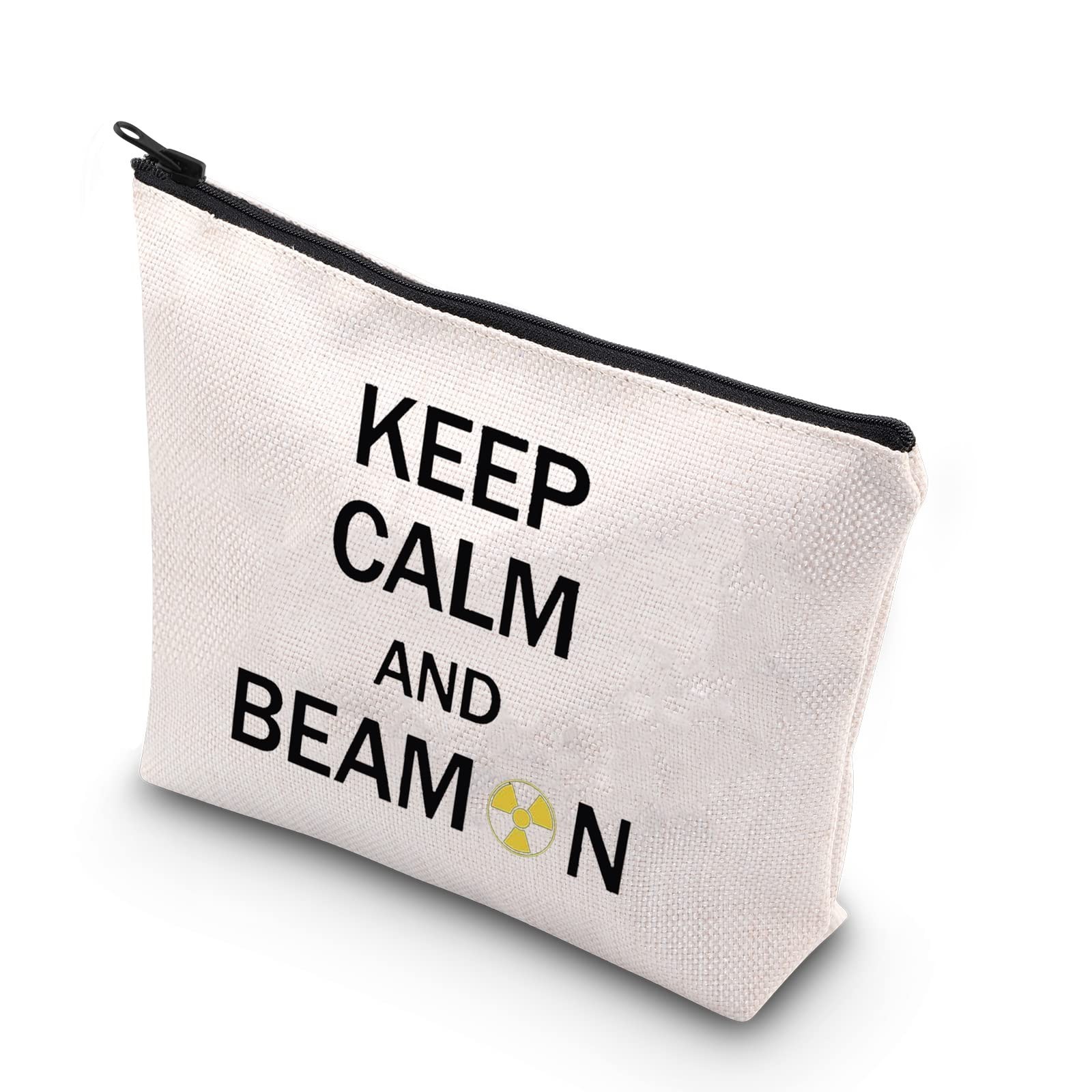 BDPWSS X-Ray Tech Gift Radiographer Makeup Bag Keep Calm And Beam On For Radi...