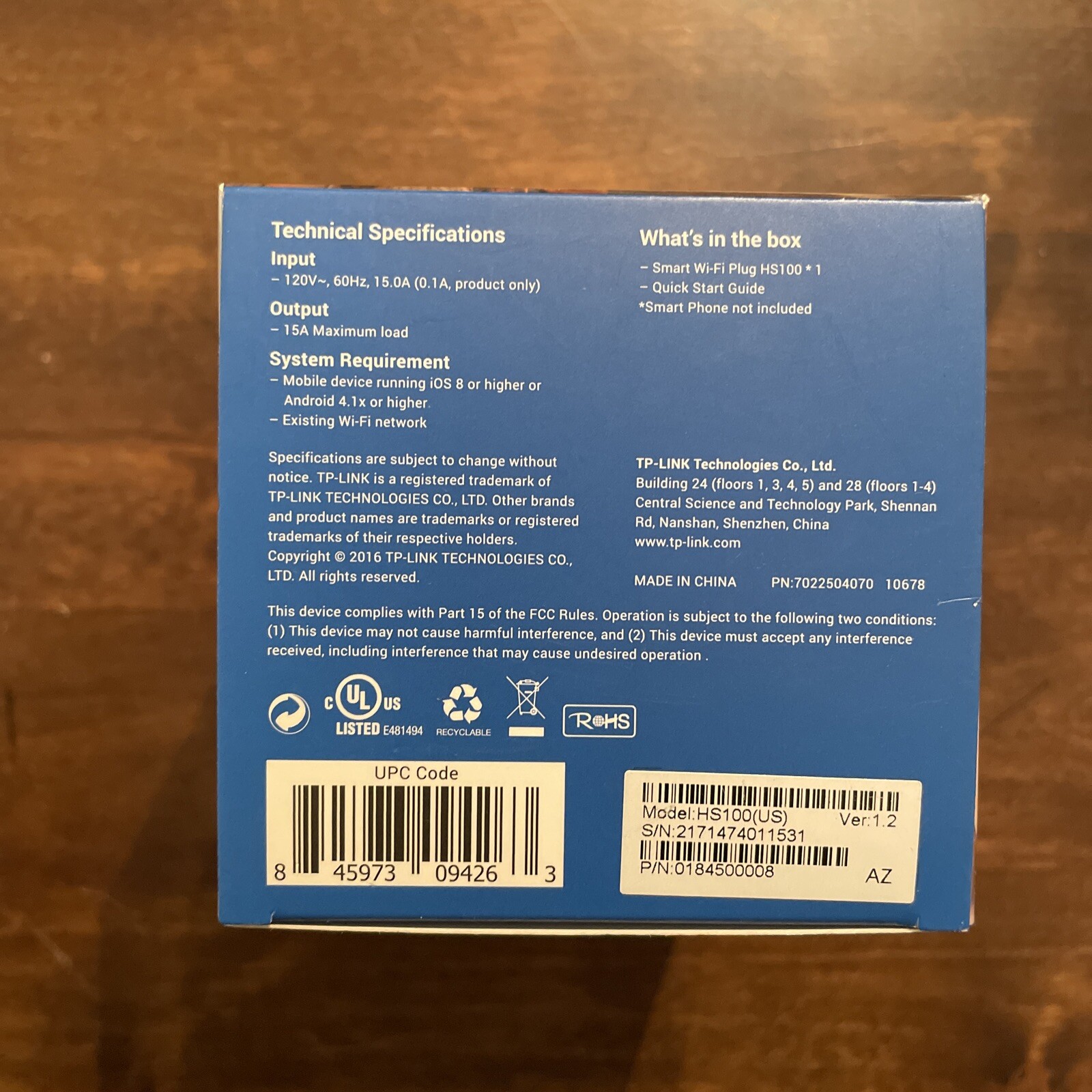NEW TP-Link Wi-Fi Smart Plug HS105 Amazon Alexa Google Assistant White Open Box