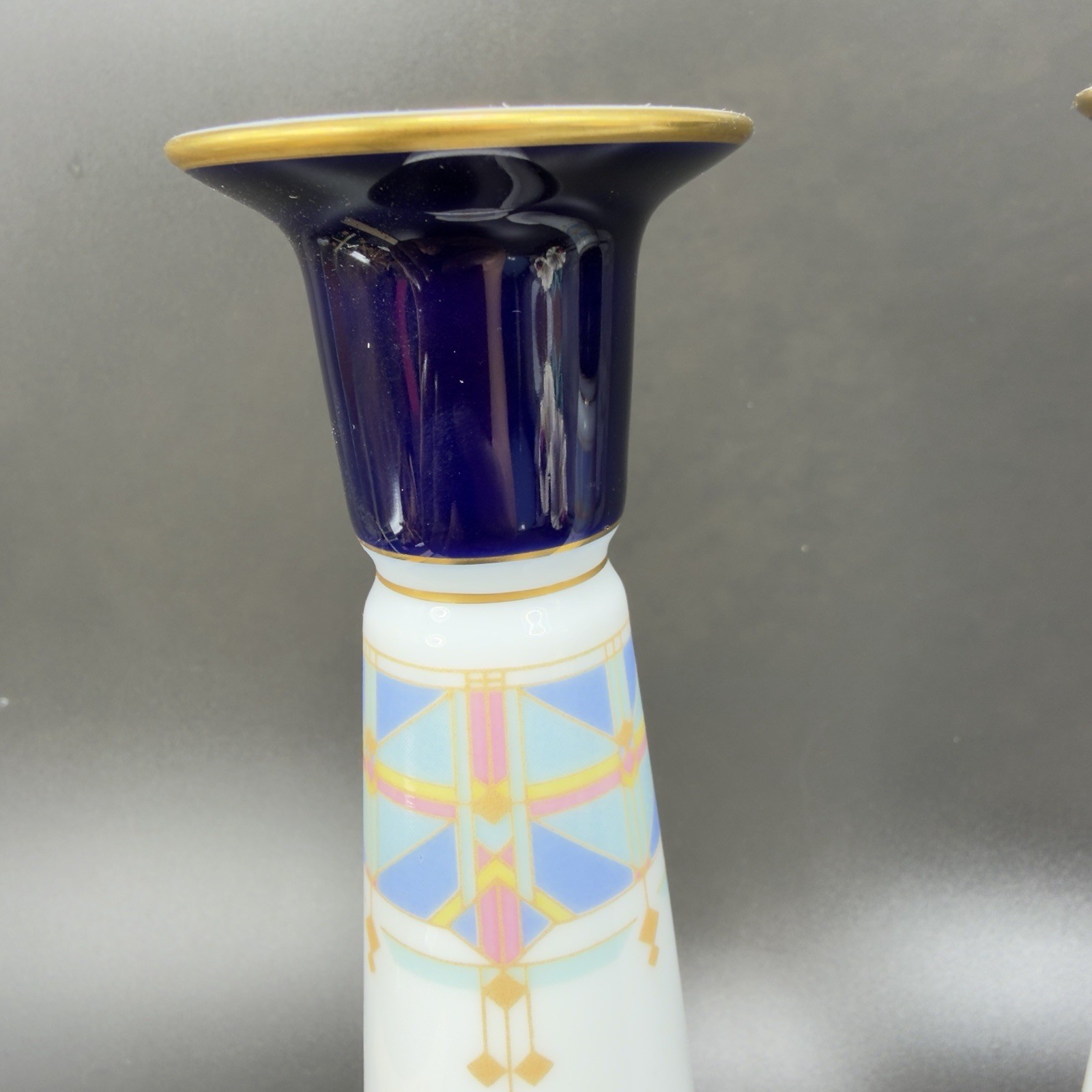 Noritake Fine Porcelain Legacy Porcelain Candle Stick Holder Votive Set 2 VTG