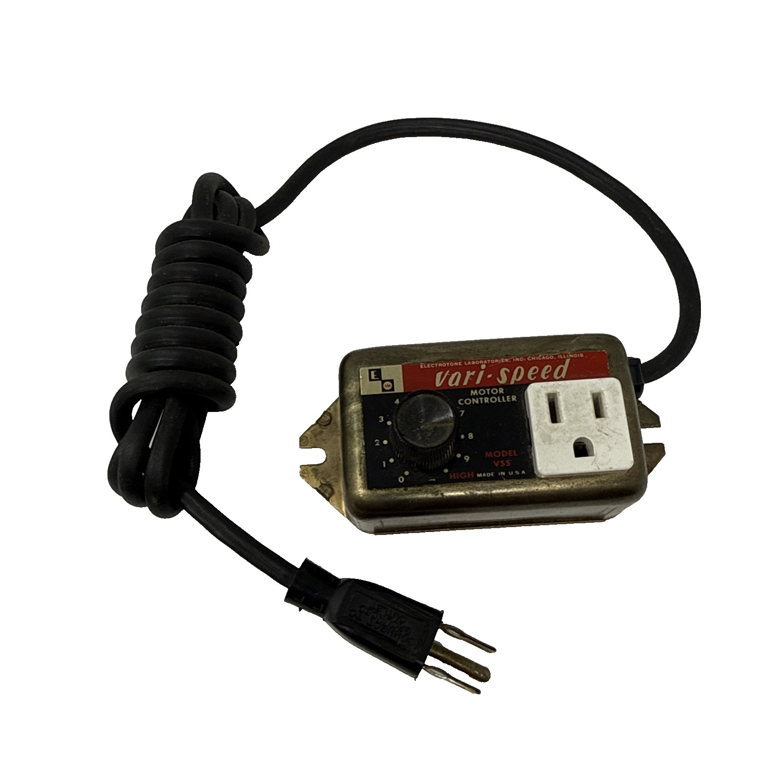 Vintage Electrotone Laboratories Vari-Speed Motor Controller Model VSS ~ 7.5Amp