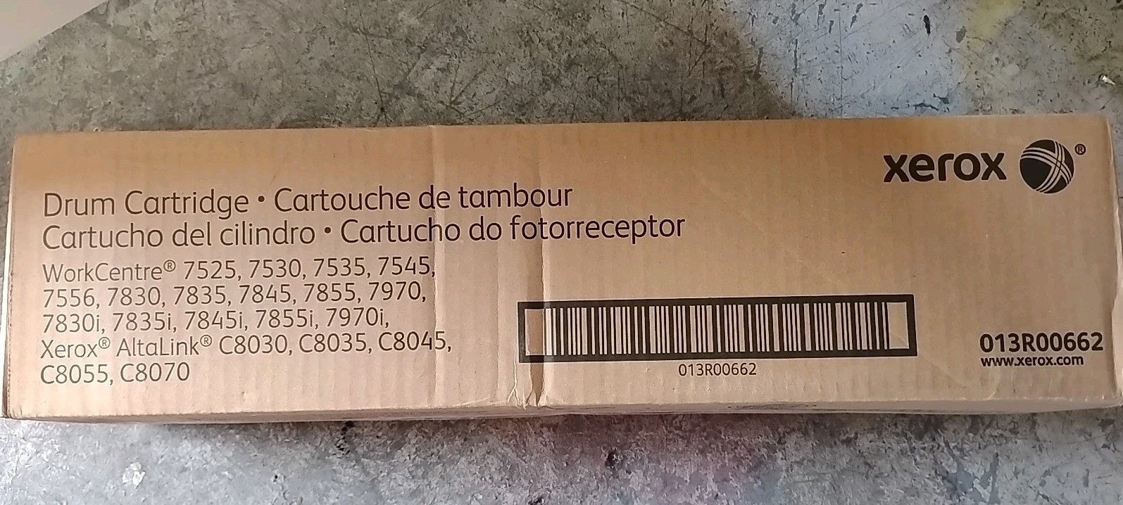 New Sealed Box Genuine Xerox 013R00662 Drum, Brand New Sealed Box