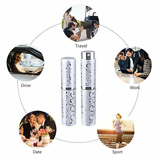 10ml Mini Portable Refillable Perfume Atomizer Travel Empty Spray Bottle Funnel