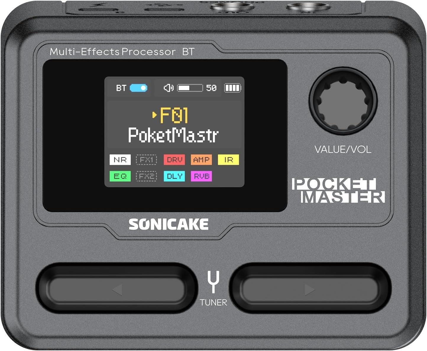 Sonicake Pocket Black Master Electric Guitar Multi-Effects Processor NEW
