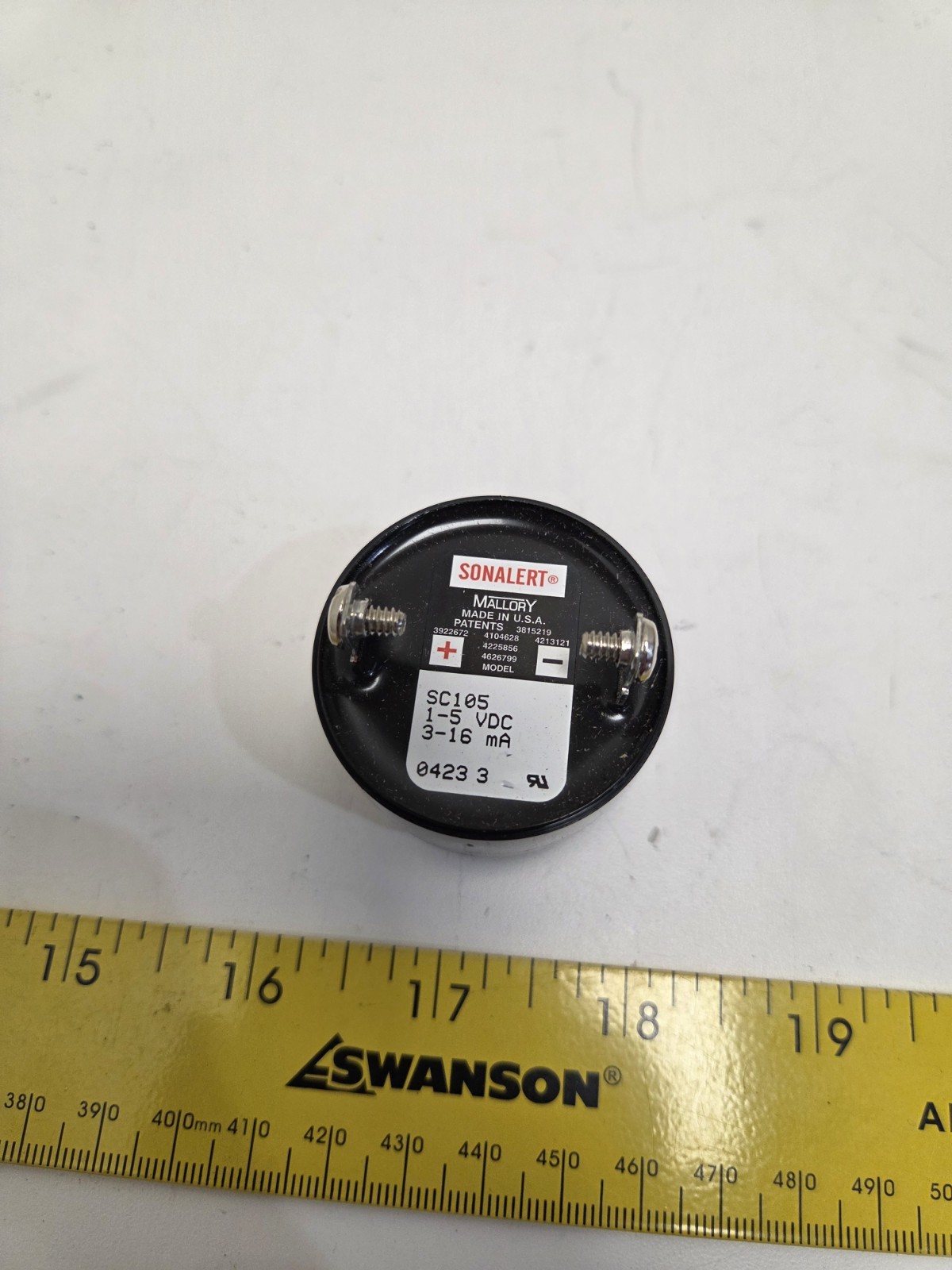 Mallory Sonalert SC105 1-5 VDC Buzzer