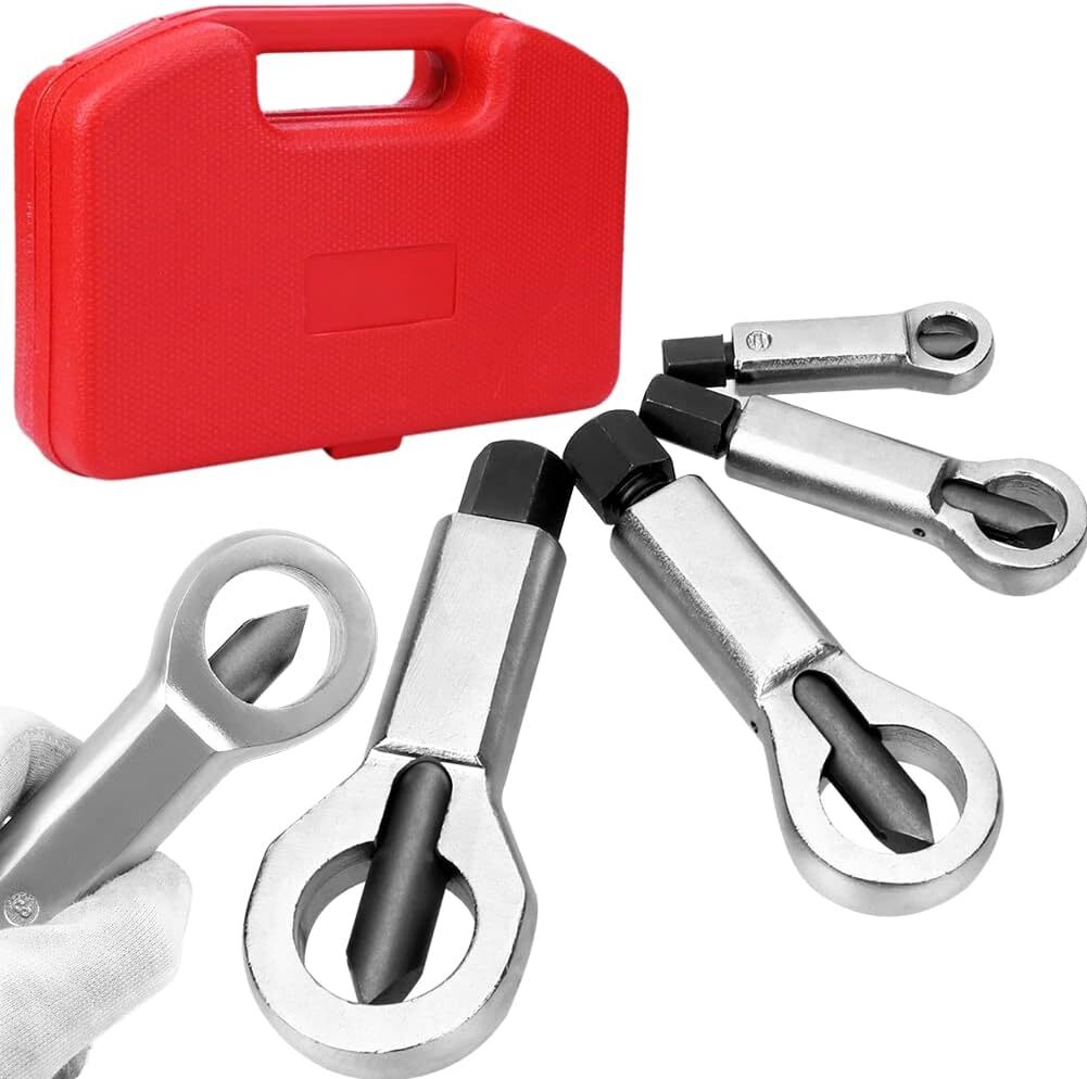 Nut Splitter Breaker 9-27mm Nut Remover Extractor Adjustable Cracker Hand Tool