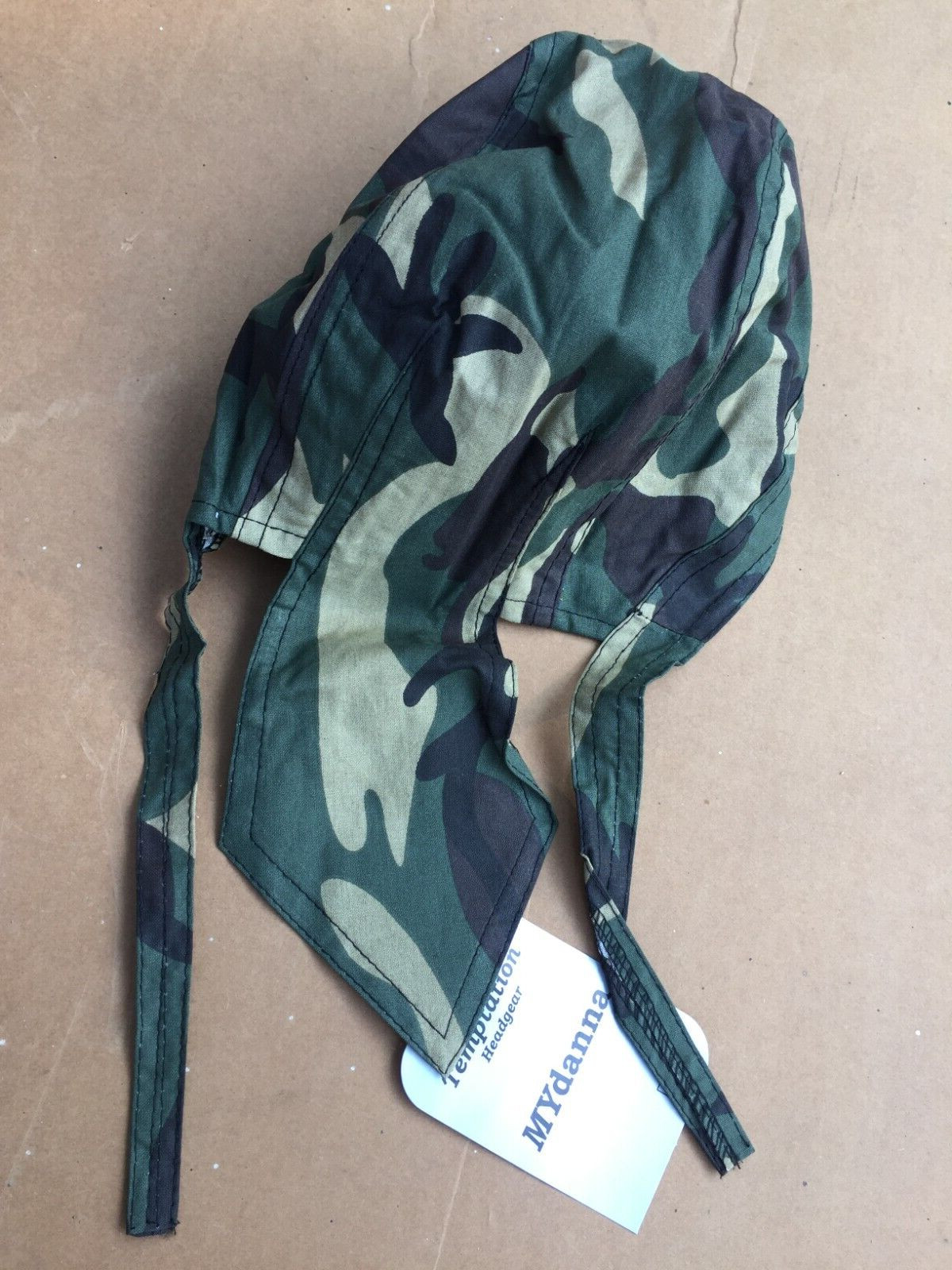 Biker Headwrap MYdanna Deluxe Du-Rag Cap Doo Rag Bandana Camouflage Print