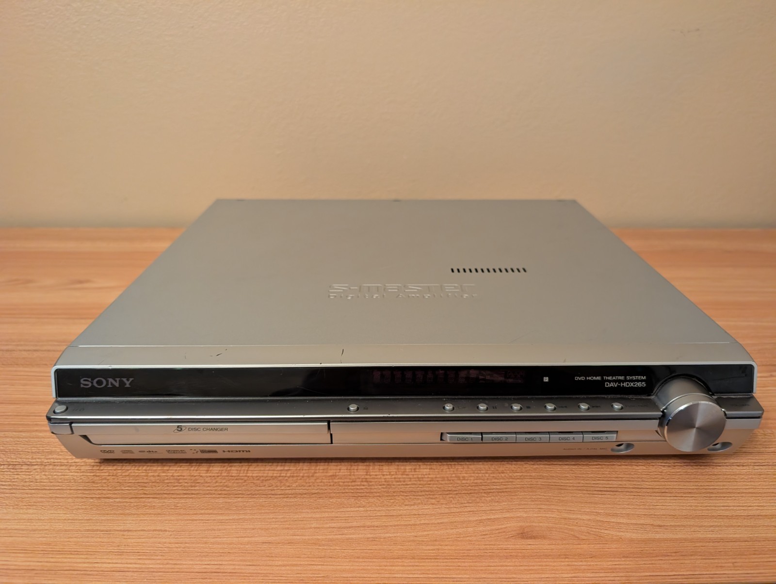Sony DAV/HCD-HDX265  5-Disc Changer DVD/CD Player - No Remote - Tested & Works