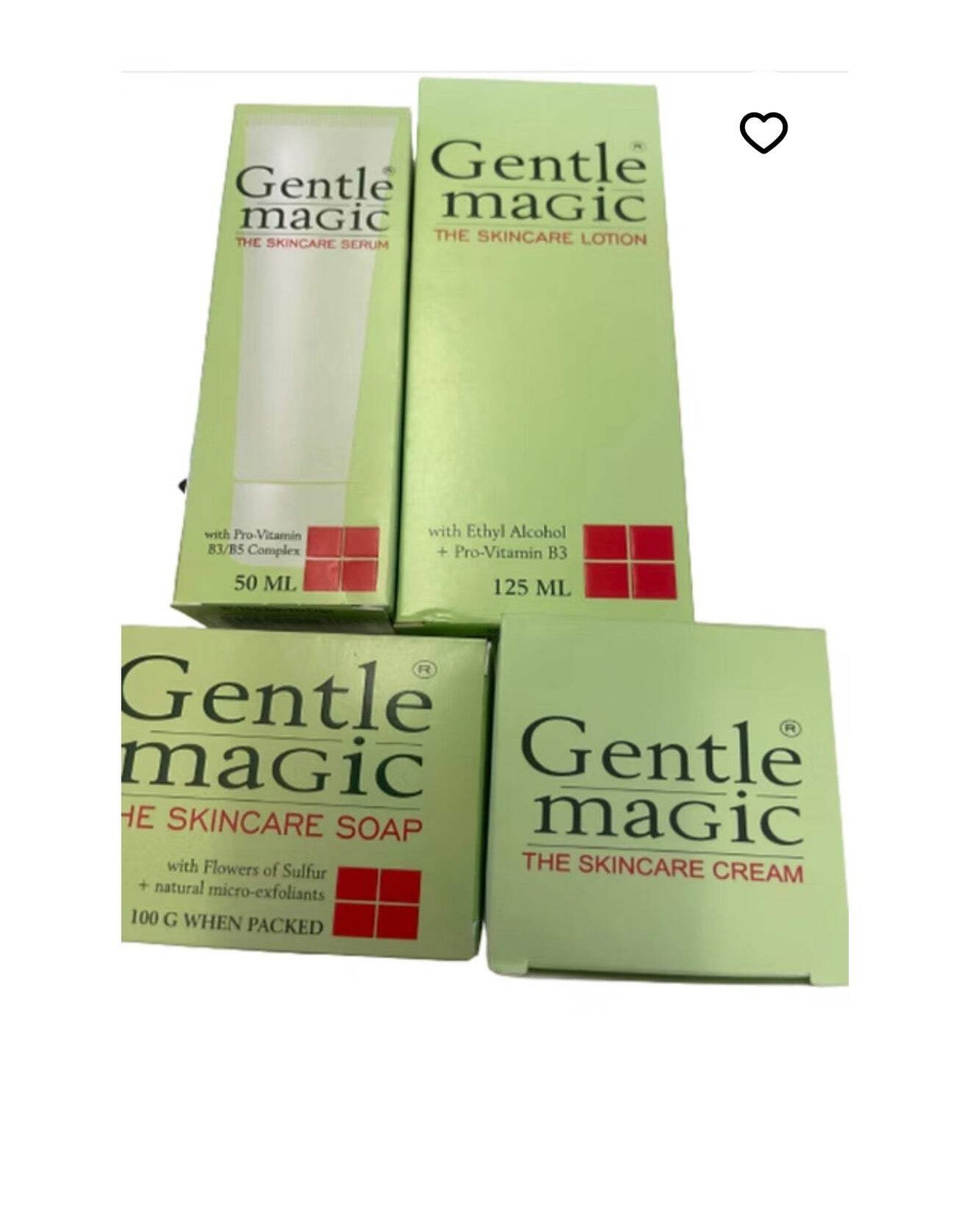 Gentle magic skin care 4 piece set