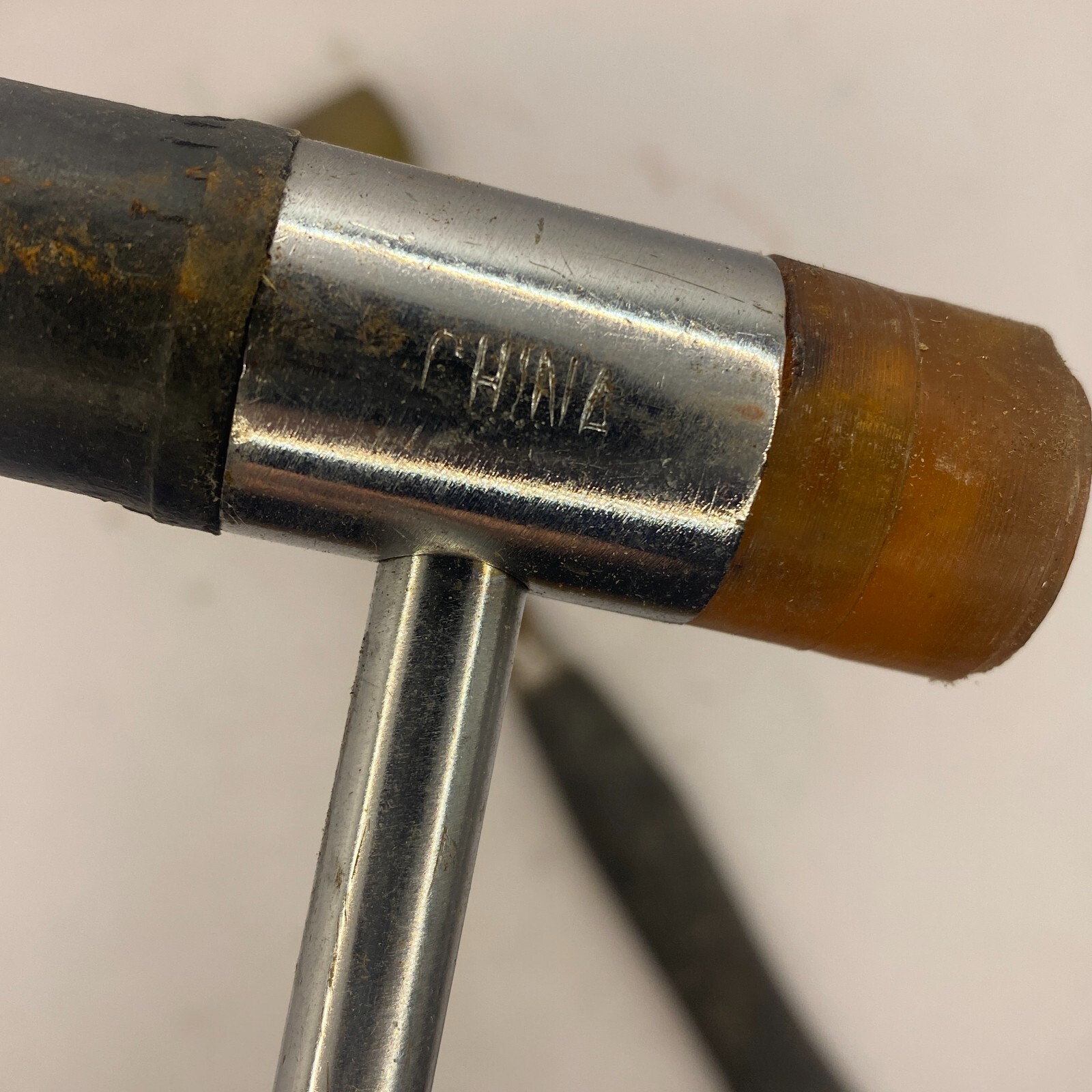 2PC Rubber Mallet Set - 11.5" & 9.25" Double Faced Soft Hammer - Non-Slip Grip✅