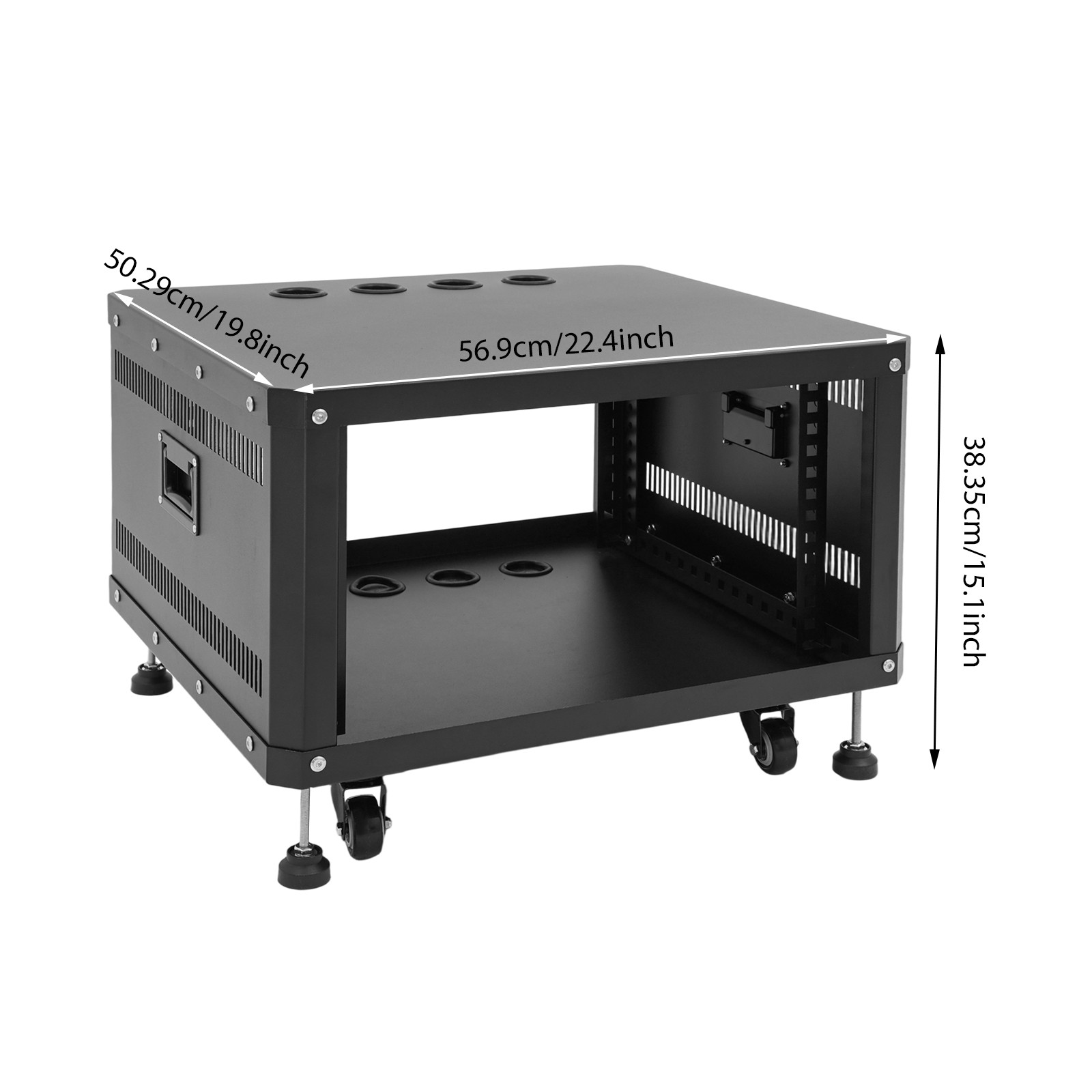 Audio Rack, Studio Rack with Wheels, Audio Rack with Wheels
