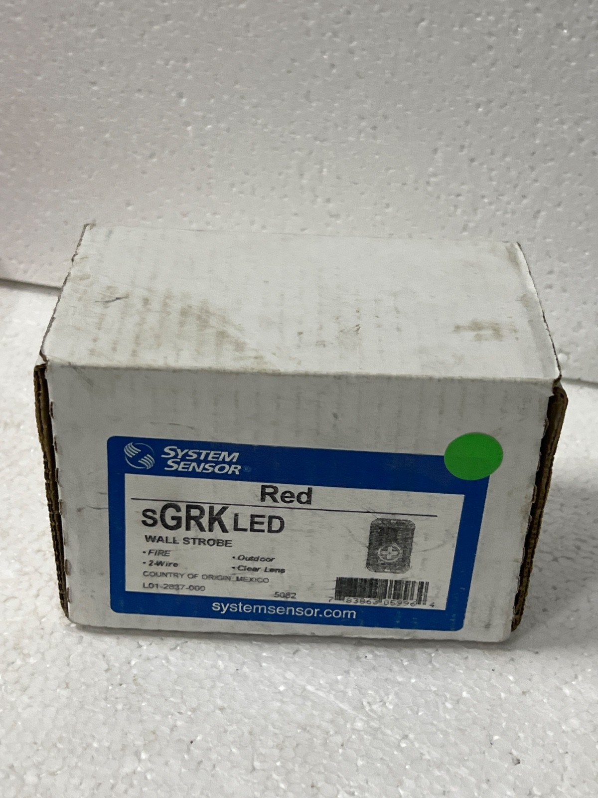 System Sensor SGRKLED Wall-Mounted LED Strobe