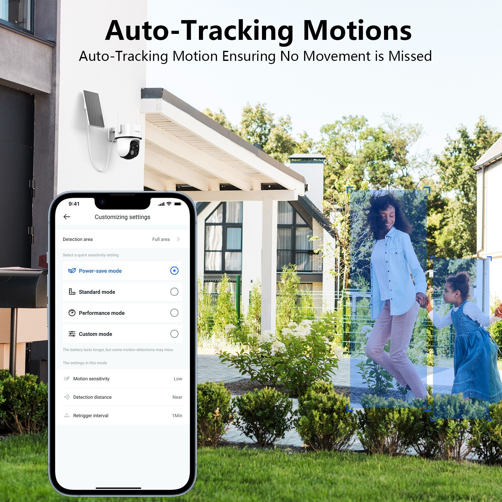 Wansview Solar Security Camera Wireless Outdoor Surveillance Ai Detection 2-pack