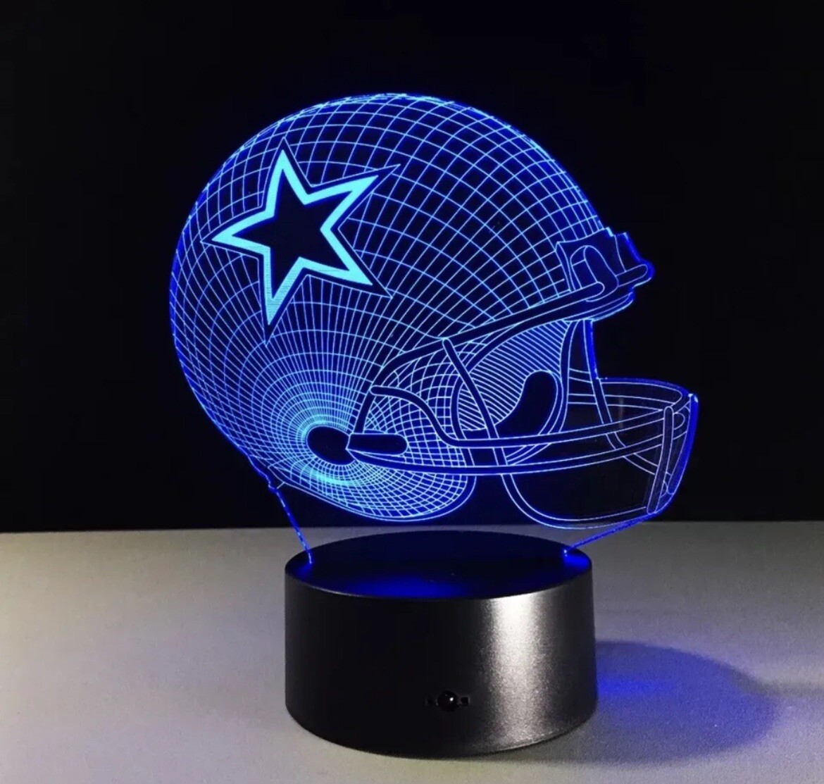 Dallas Cowboys 3D LED Light Lamp Collectible NFL Football Team Home Decor Gift
