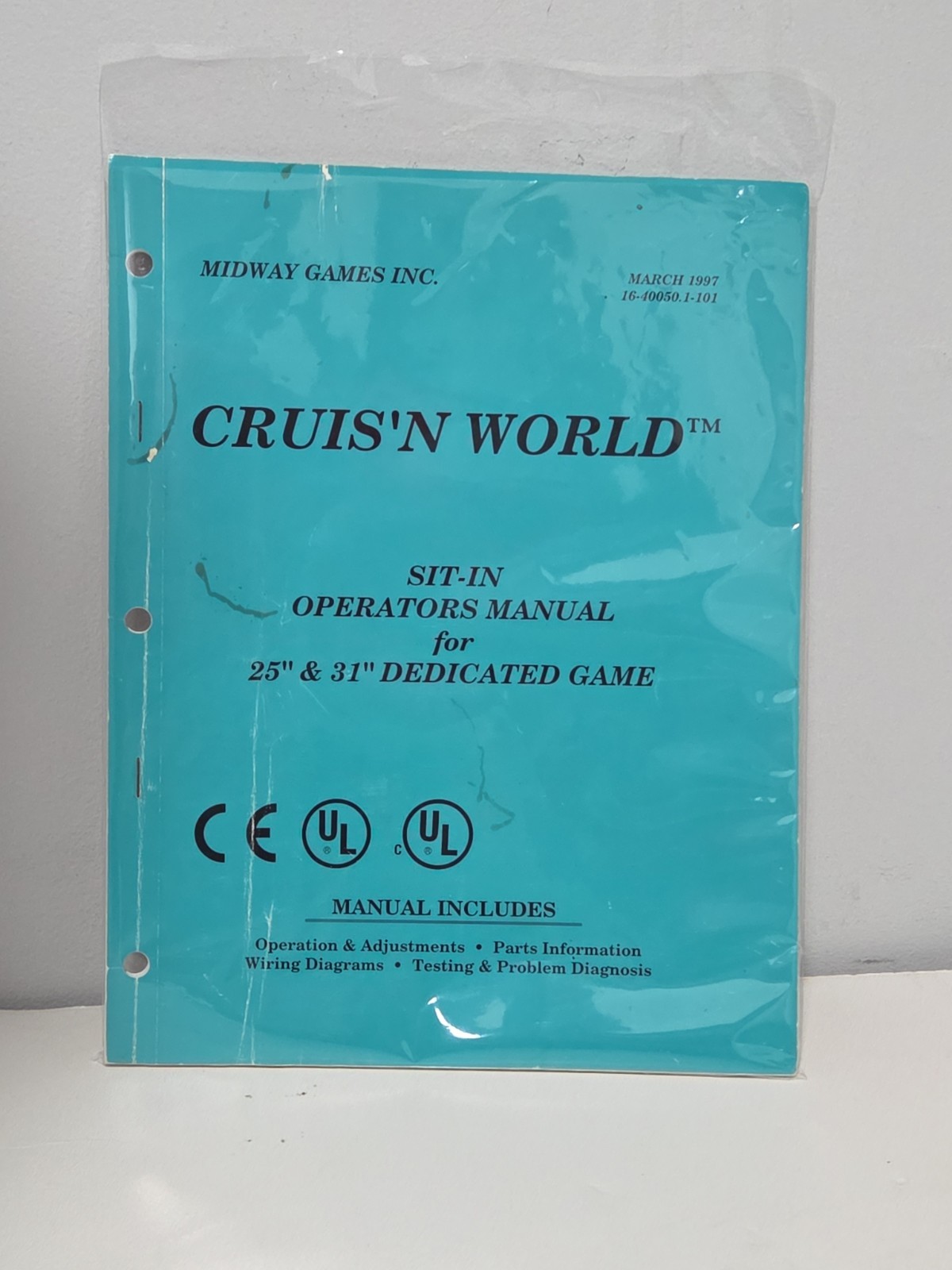 CRUIS'N WORLD Operations Manual Midway Games March 1997 16-40050.1-101
