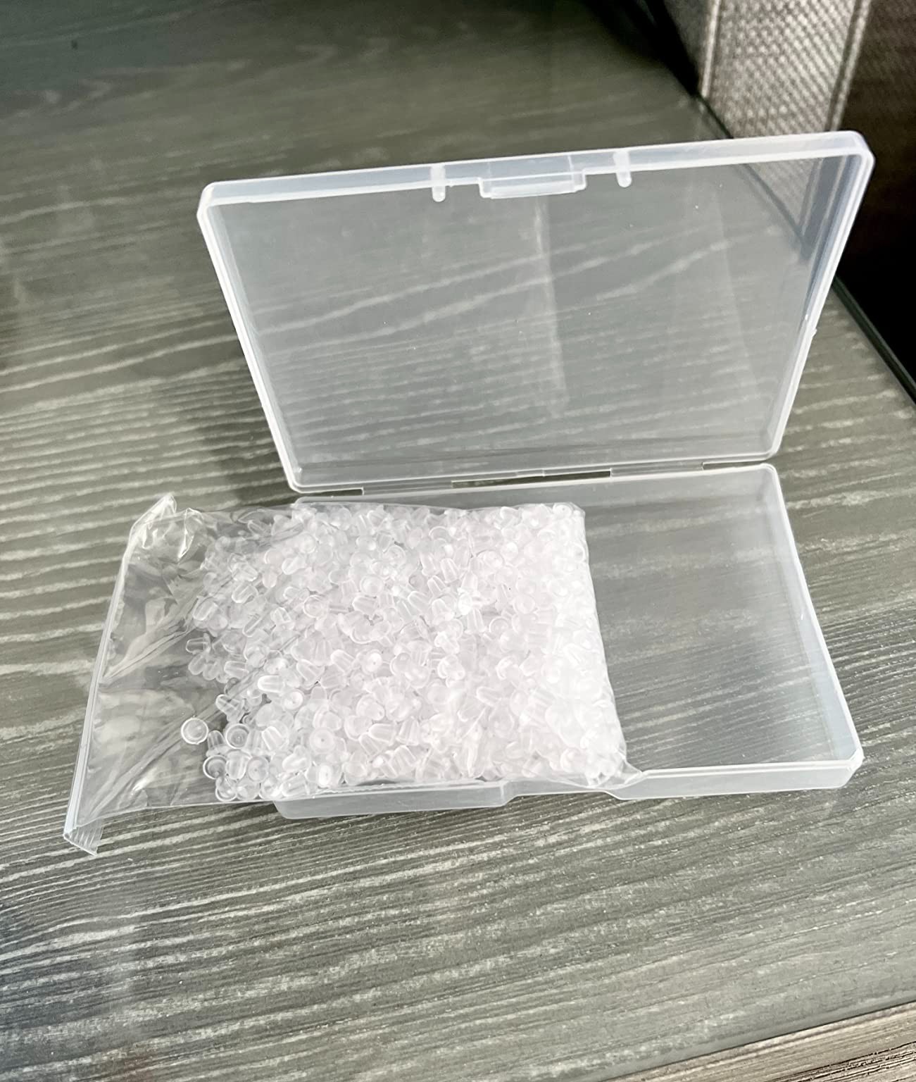 Clear Silicone Earring Backings 1200pcs Soft Clutch Stops 4mm Diameter for Studs