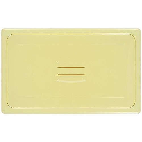 Cambro 10HPCH150 Amber Full Size H-Pan Cover with Handle