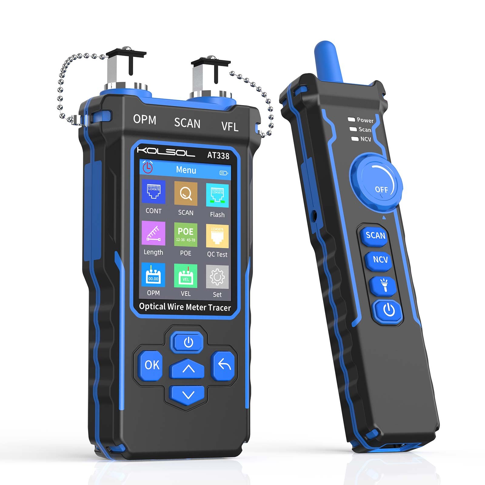 KOLSOL AT338 Network Cable Tester LAN Optical Wire Meter Power Meter Tester