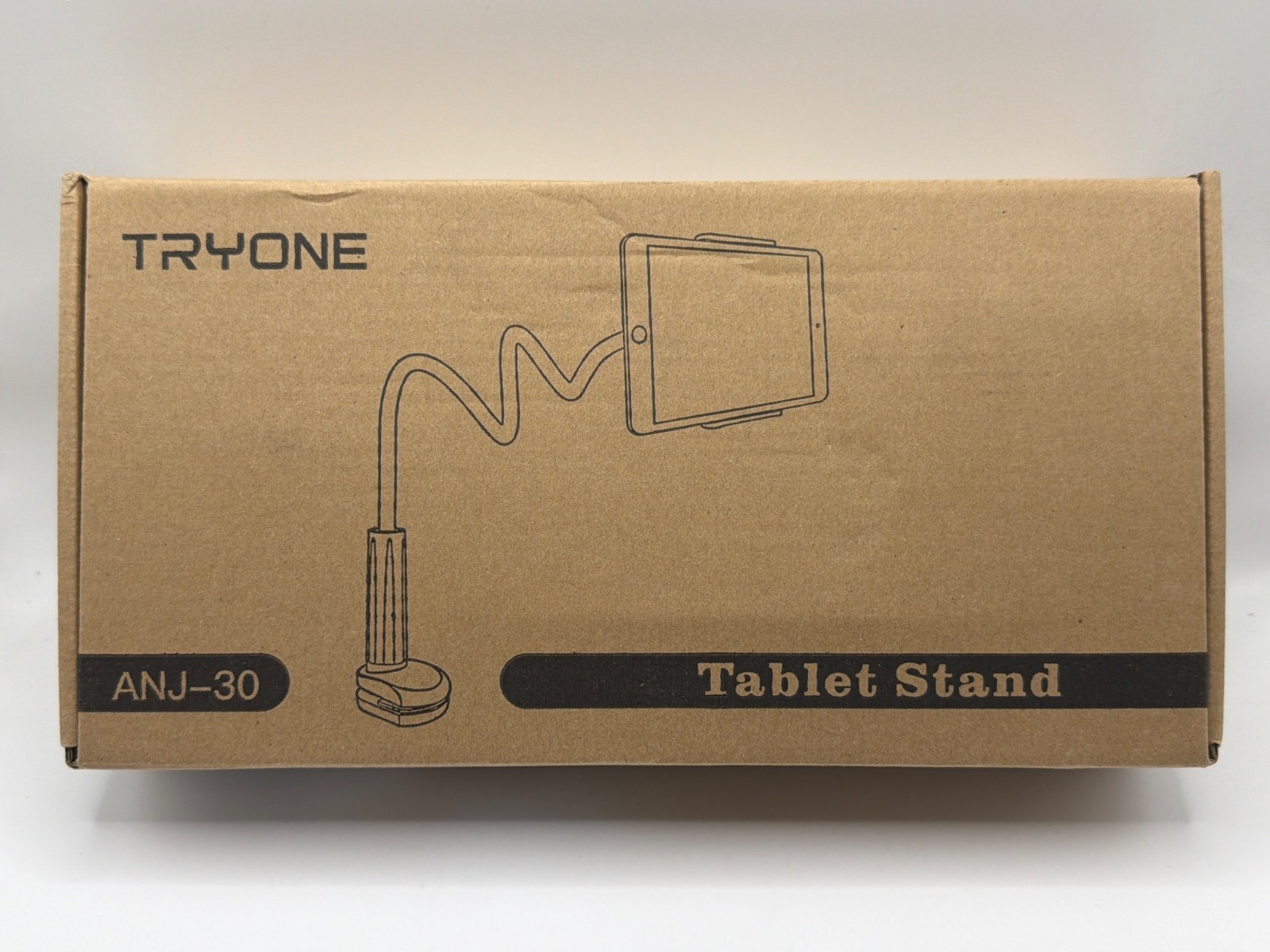 Tryone Adjustable Gooseneck Tablet Stand For 4.7-10.5 Inch Devices Clamp Base