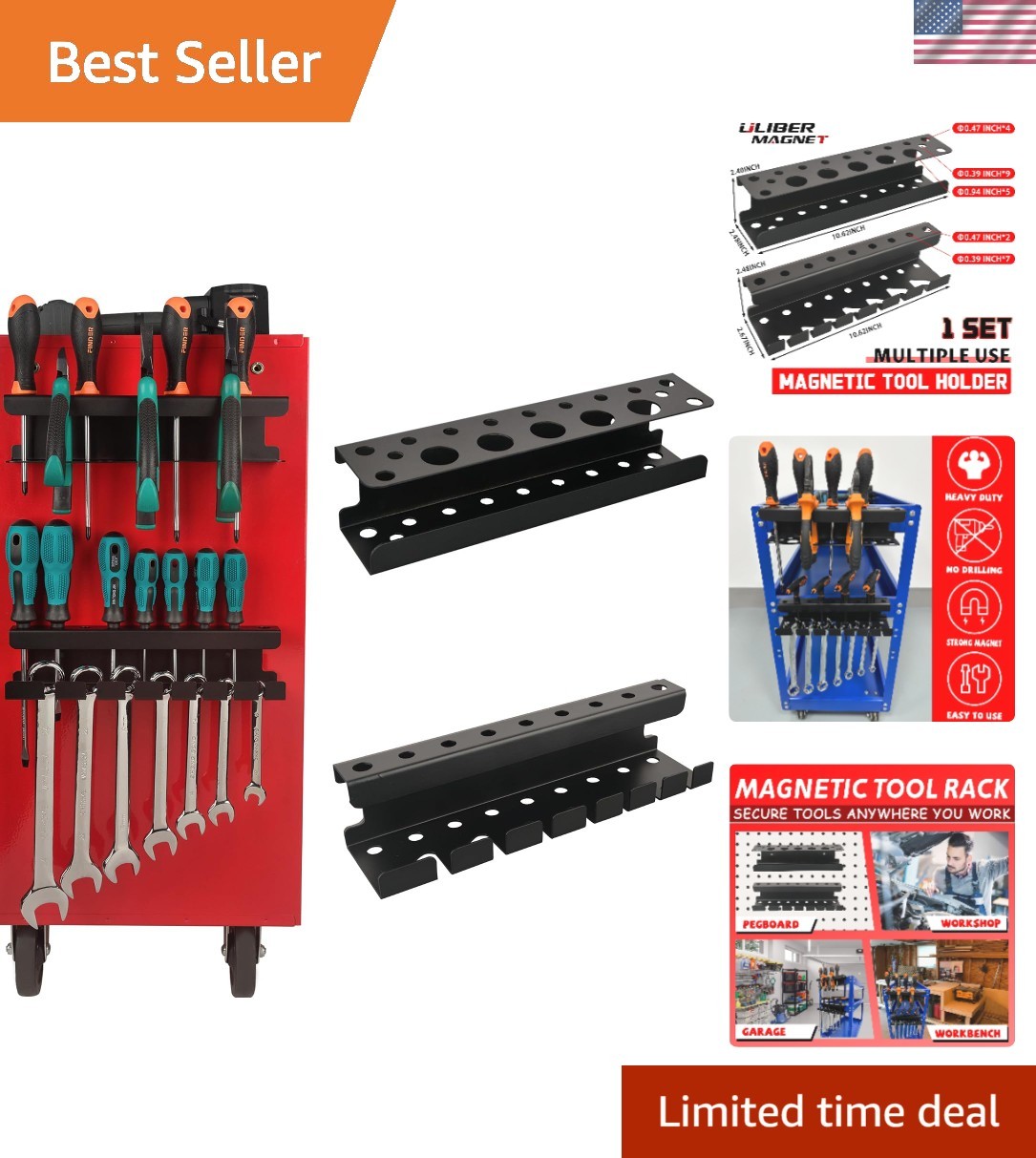 Versatile Magnetic Tool Holders – Securely Store Your Tools with Ease and Style