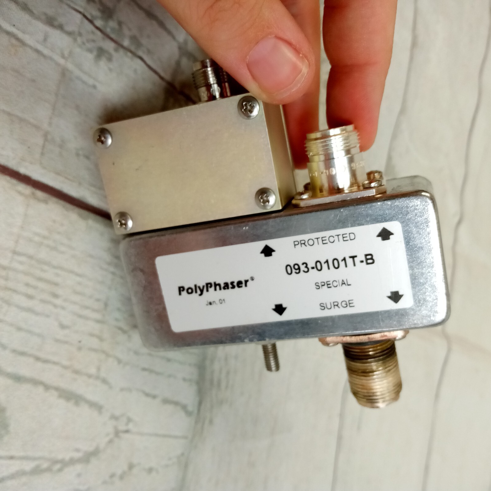 Polyphaser 093-0101T-B - Coaxial RF Surge Suppressor