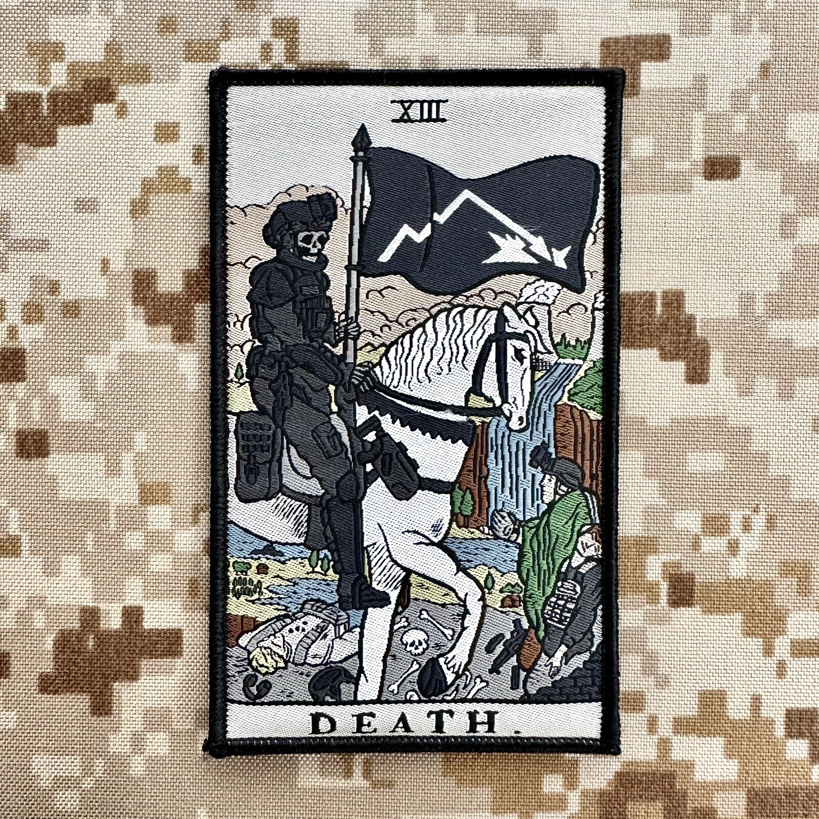 Task Force Doomer Death Tarot v2 Woven Embroidered Patch