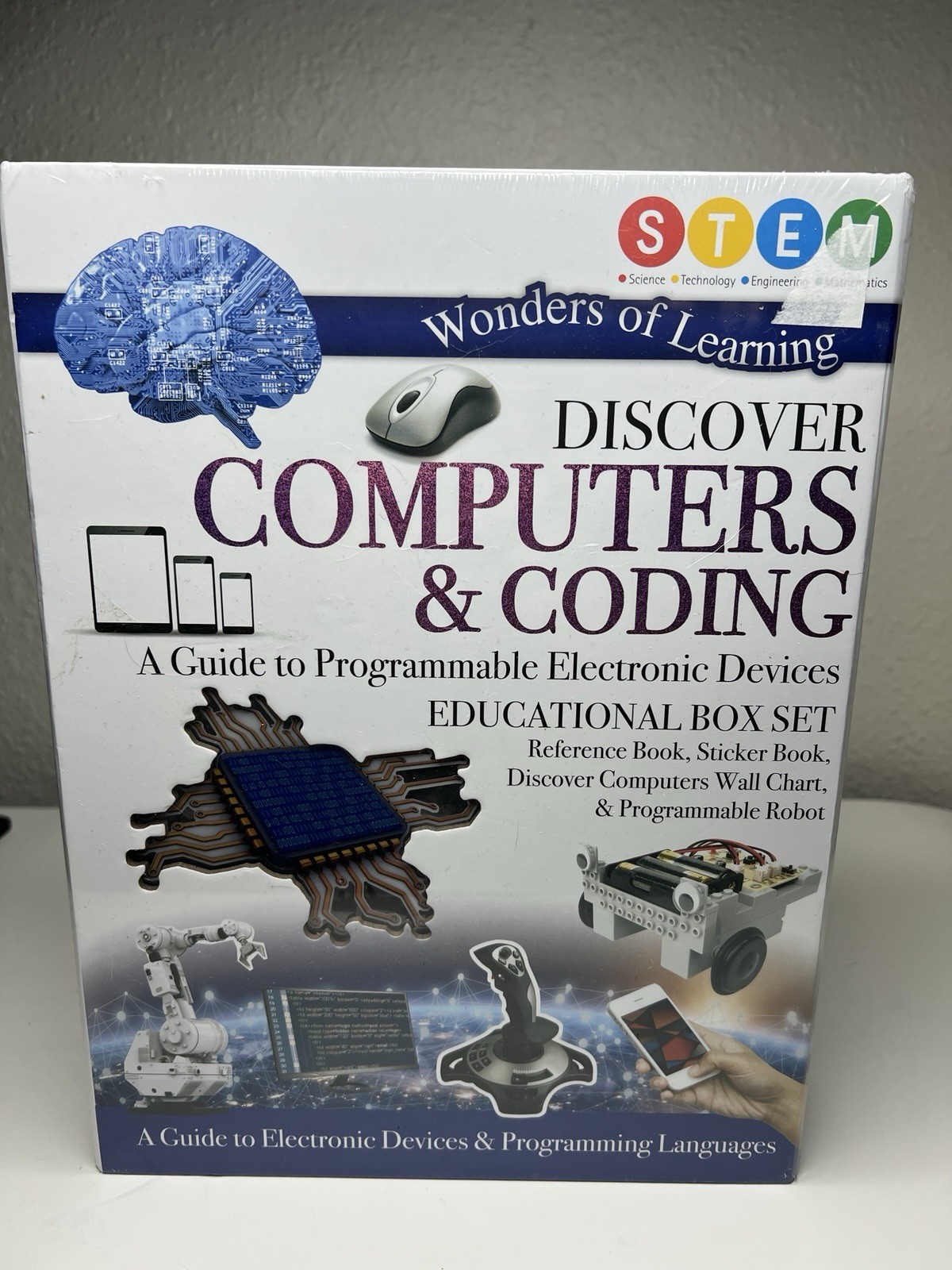 STEM Discover Computers & Coding: Complete Educational Kit w/ Robot & Guide