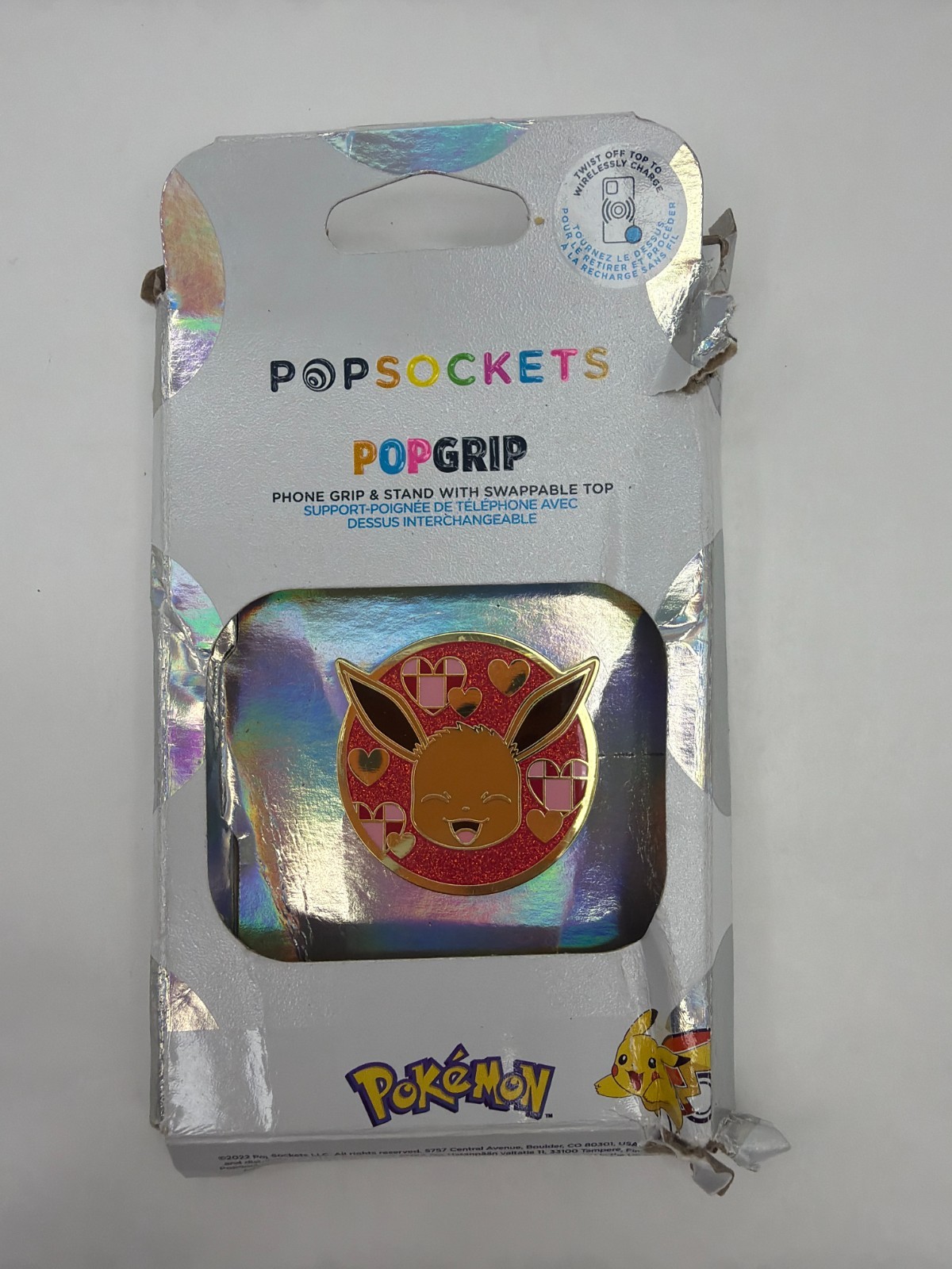 PopSockets - PopGrip Cell Phone Grip & Stand - Licensed - Pokemon Enamel Eevee X