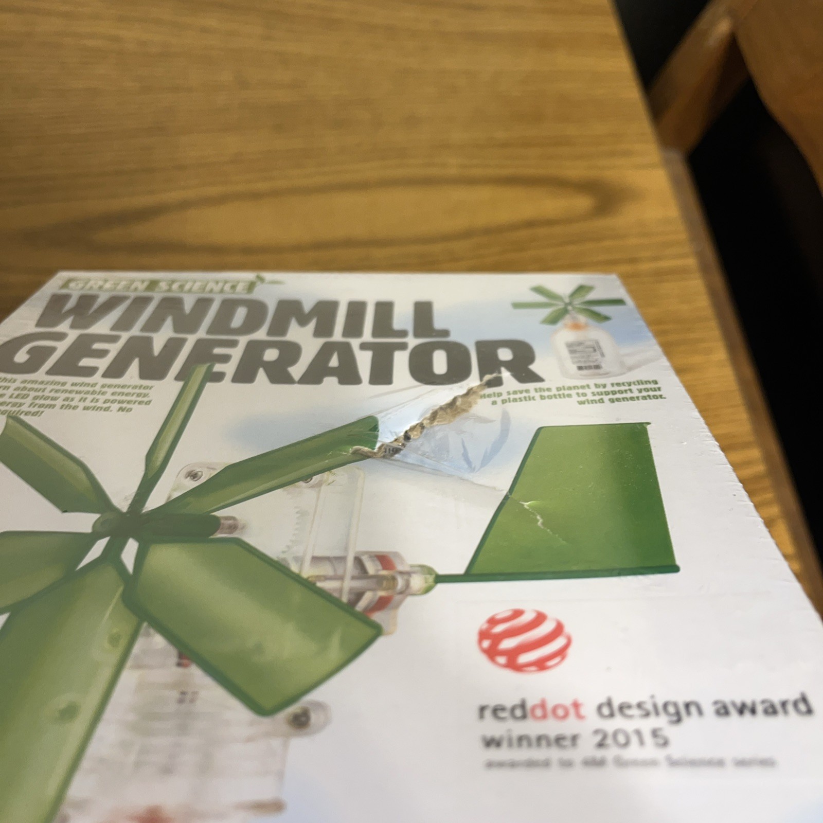 Windmill Generator GreenScience Science Project Kit Kids New Sealed Damaged Box