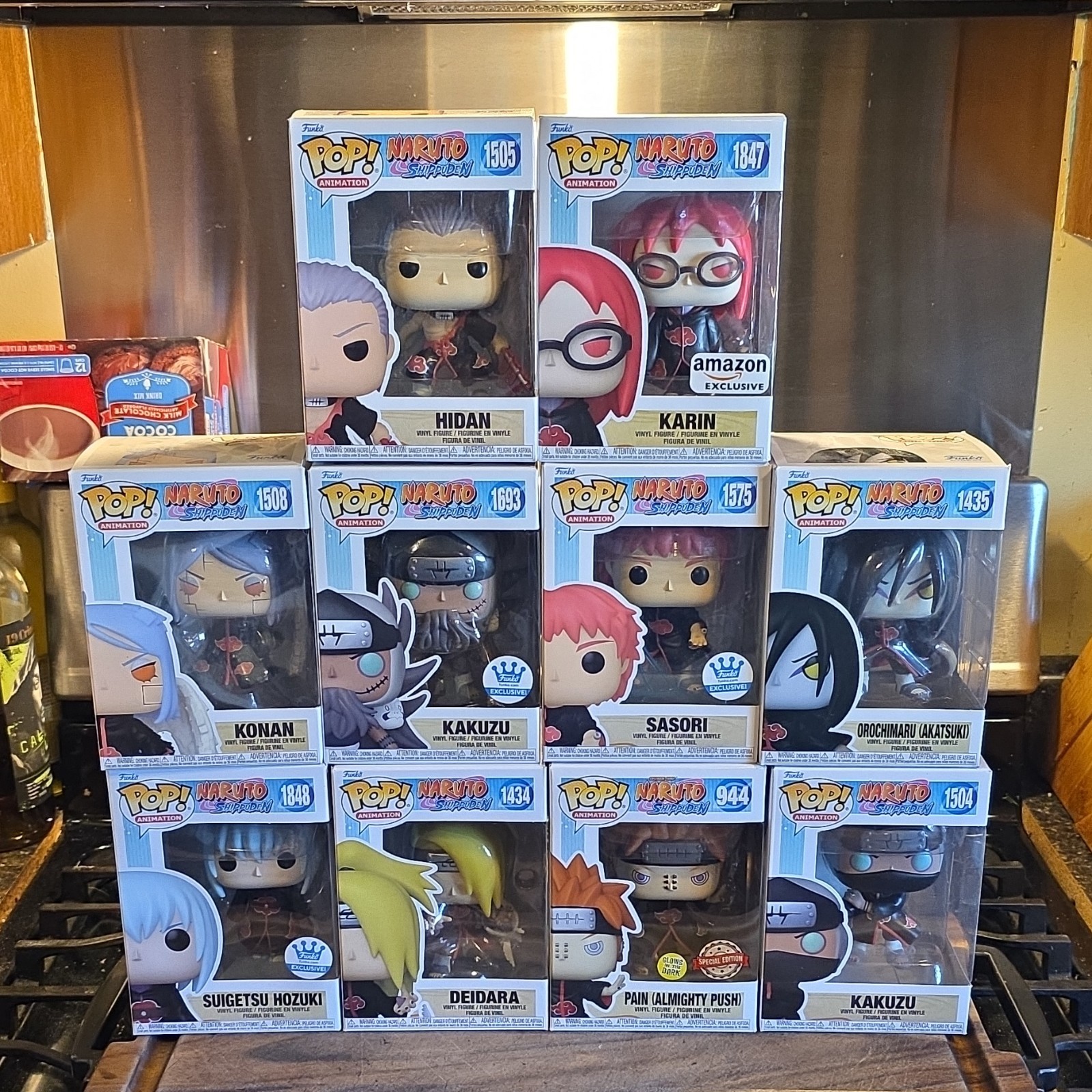 Funko Pop! Animation Naruto Shippuden Akatsuki Lot of 10