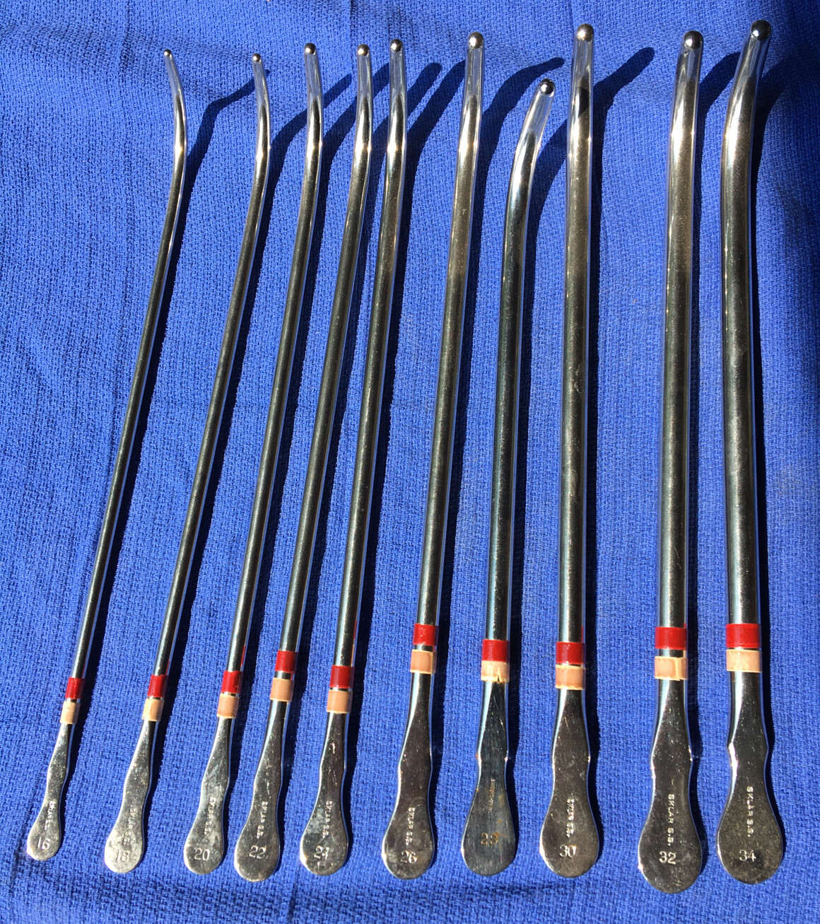 Sklar Dilator Set of 10 Urethral Sound Set